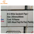 Custom Size Food Paper Wrapper for Saudi Arabia Market waxed paper wrappers